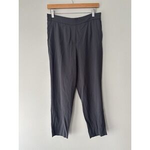 BABATON Aritizia Charcoal Grey Trouser Slack Pants Size 8‎ Pockets Elastic Waist